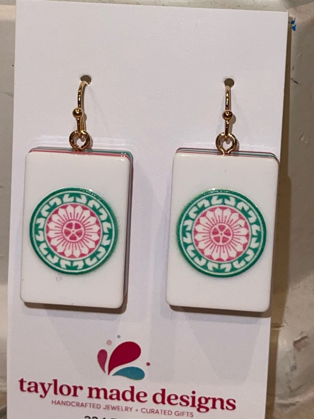 New Mahjong tile earrings